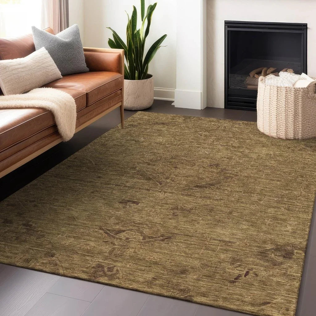 Malia Brown Washable Indoor-Outdoor Rug-Outdoor Rugs-LOOMLAN Rugs-LOOMLAN