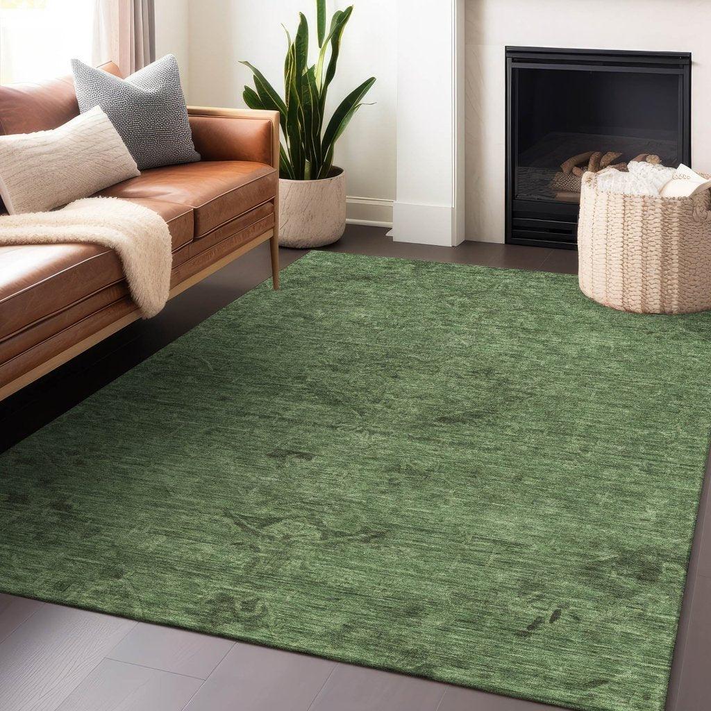 Malia Fern Washable Indoor-Outdoor Rug-Outdoor Rugs-LOOMLAN Rugs-LOOMLAN