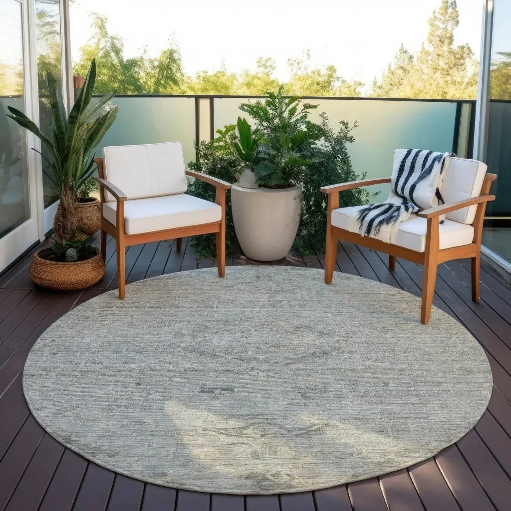 Malia Gray Washable Indoor-Outdoor Rug-Outdoor Rugs-LOOMLAN Rugs-LOOMLAN
