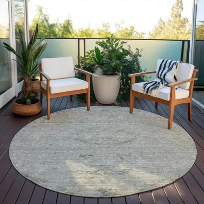 Malia Gray Washable Indoor-Outdoor Rug-Outdoor Rugs-LOOMLAN Rugs-LOOMLAN