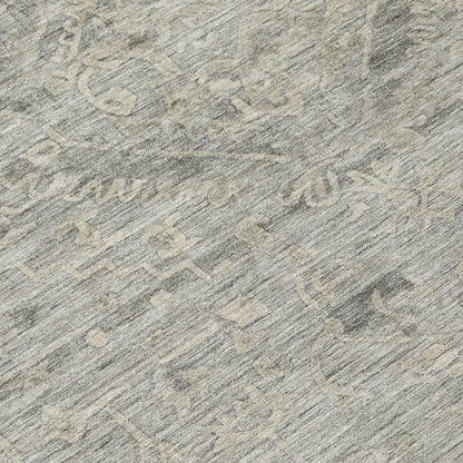 Malia Gray Washable Indoor-Outdoor Rug-Outdoor Rugs-LOOMLAN Rugs-LOOMLAN