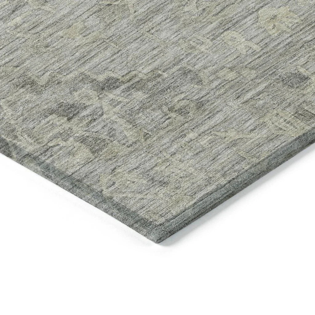 Malia Gray Washable Indoor-Outdoor Rug-Outdoor Rugs-LOOMLAN Rugs-LOOMLAN