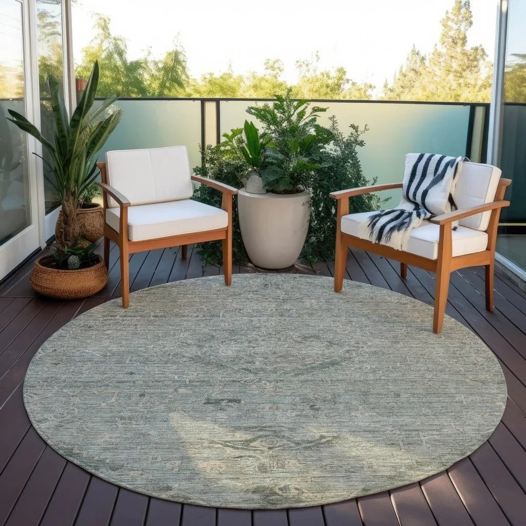 Malia Green Washable Indoor-Outdoor Rug-Outdoor Rugs-LOOMLAN Rugs-LOOMLAN