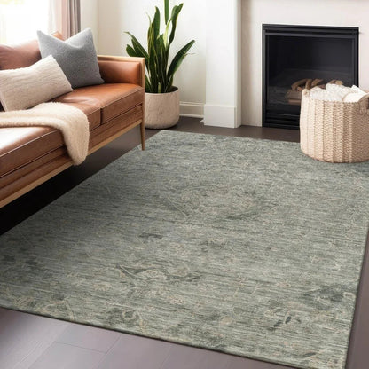 Malia Green Washable Indoor-Outdoor Rug-Outdoor Rugs-LOOMLAN Rugs-LOOMLAN