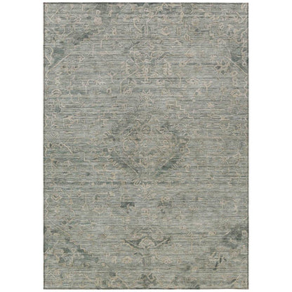 Malia Green Washable Indoor-Outdoor Rug-Outdoor Rugs-LOOMLAN Rugs-2'6" x 3'10"-LOOMLAN