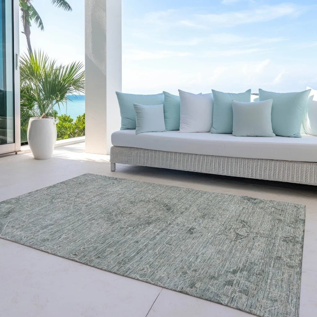 Malia Green Washable Indoor-Outdoor Rug-Outdoor Rugs-LOOMLAN Rugs-LOOMLAN