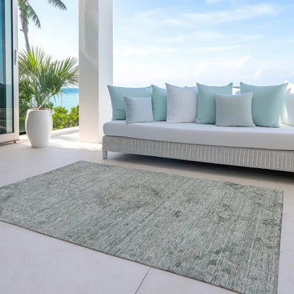 Malia Green Washable Indoor-Outdoor Rug-Outdoor Rugs-LOOMLAN Rugs-LOOMLAN