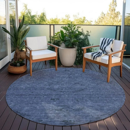 Malia Navy Washable Indoor-Outdoor Rug-Outdoor Rugs-LOOMLAN Rugs-LOOMLAN