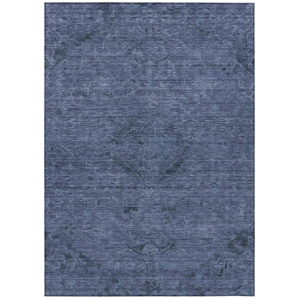 Malia Navy Washable Indoor-Outdoor Rug-Outdoor Rugs-LOOMLAN Rugs-2'6" x 3'10"-LOOMLAN