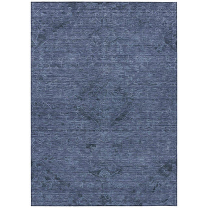 Malia Navy Washable Indoor-Outdoor Rug-Outdoor Rugs-LOOMLAN Rugs-2'6" x 3'10"-LOOMLAN
