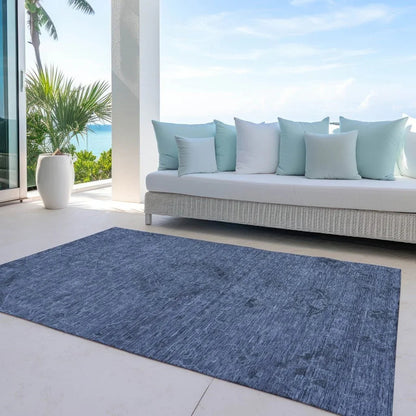 Malia Navy Washable Indoor-Outdoor Rug-Outdoor Rugs-LOOMLAN Rugs-LOOMLAN