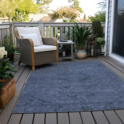 Malia Navy Washable Indoor-Outdoor Rug-Outdoor Rugs-LOOMLAN Rugs-LOOMLAN