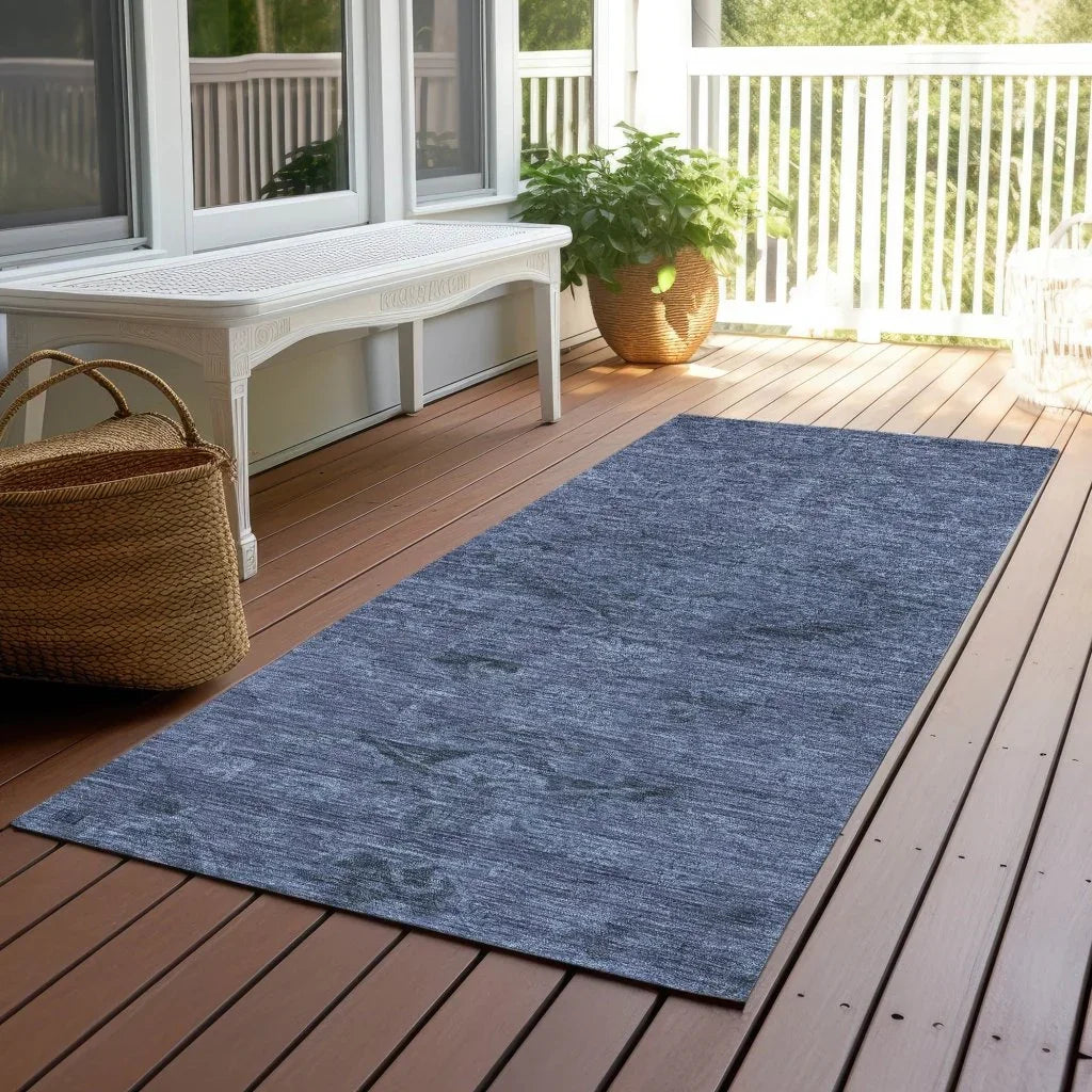 Malia Navy Washable Indoor-Outdoor Rug-Outdoor Rugs-LOOMLAN Rugs-LOOMLAN