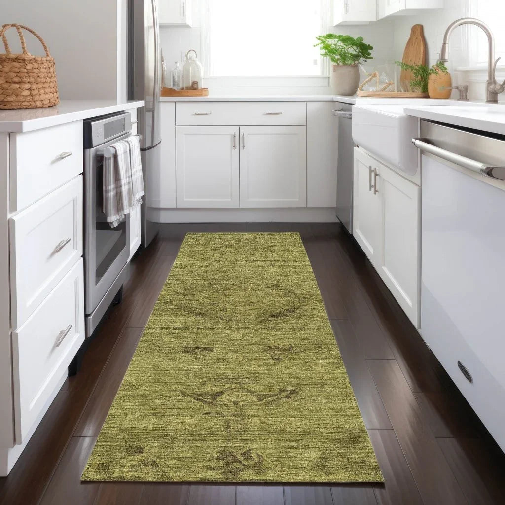 Malia Olive Washable Indoor-Outdoor Rug-Outdoor Rugs-LOOMLAN Rugs-LOOMLAN
