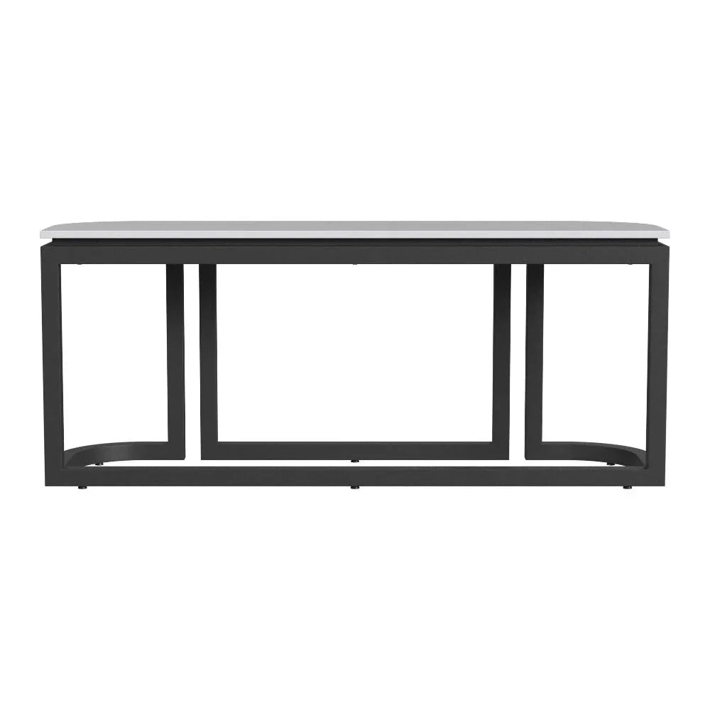 Malibu Aluminum Framed Outdoor Console Table-Outdoor Console Tables-Sunset West-LOOMLAN