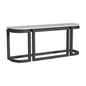 Malibu Aluminum Framed Outdoor Console Table-Outdoor Console Tables-Sunset West-LOOMLAN