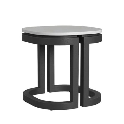 Malibu Aluminum Framed Outdoor End Table - LOOMLAN - Sunset West - Outdoor Side Tables
