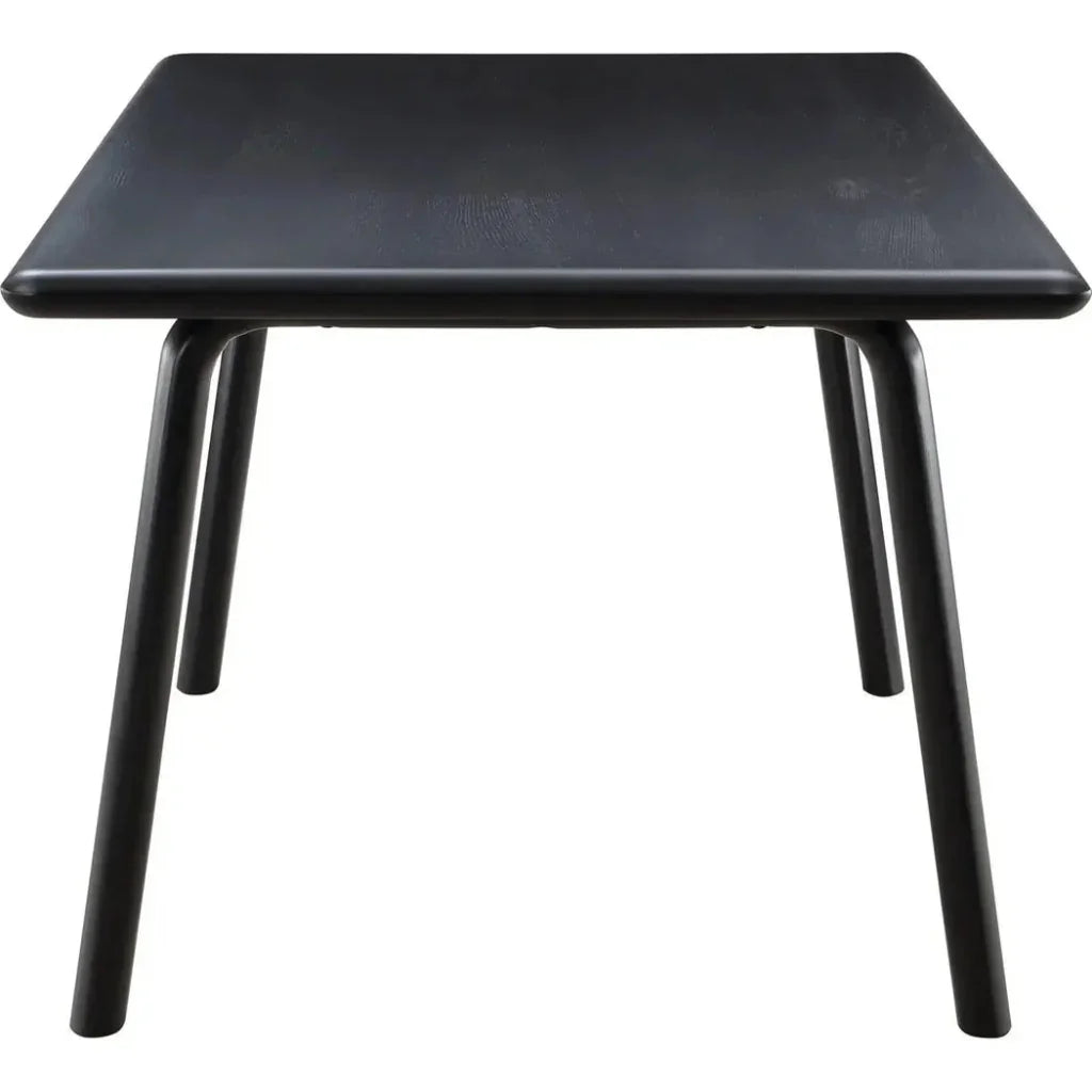 MalibuSolid Wood Black Dining Table Seats 6-Dining Tables-Moe's Home-LOOMLAN