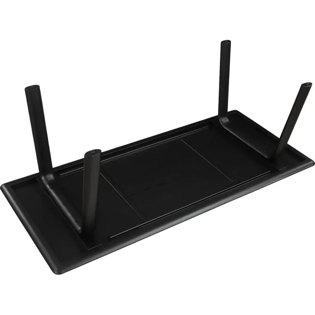 MalibuSolid Wood Black Dining Table Seats 6-Dining Tables-Moe's Home-LOOMLAN