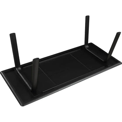 MalibuSolid Wood Black Dining Table Seats 6-Dining Tables-Moe's Home-LOOMLAN