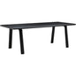 MalibuSolid Wood Black Dining Table Seats 6-Dining Tables-Moe's Home-LOOMLAN