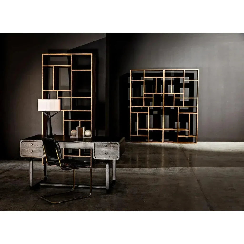 Malic Natural Wood Vertical Shelf-Etageres-Noir-LOOMLAN