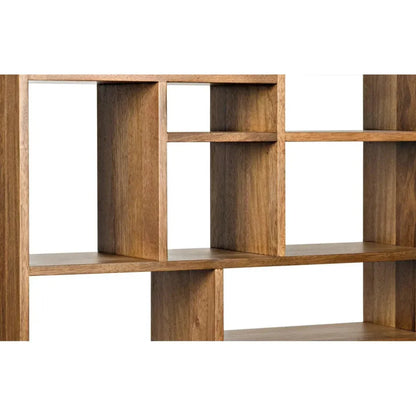 Malic Natural Wood Vertical Shelf-Etageres-Noir-LOOMLAN