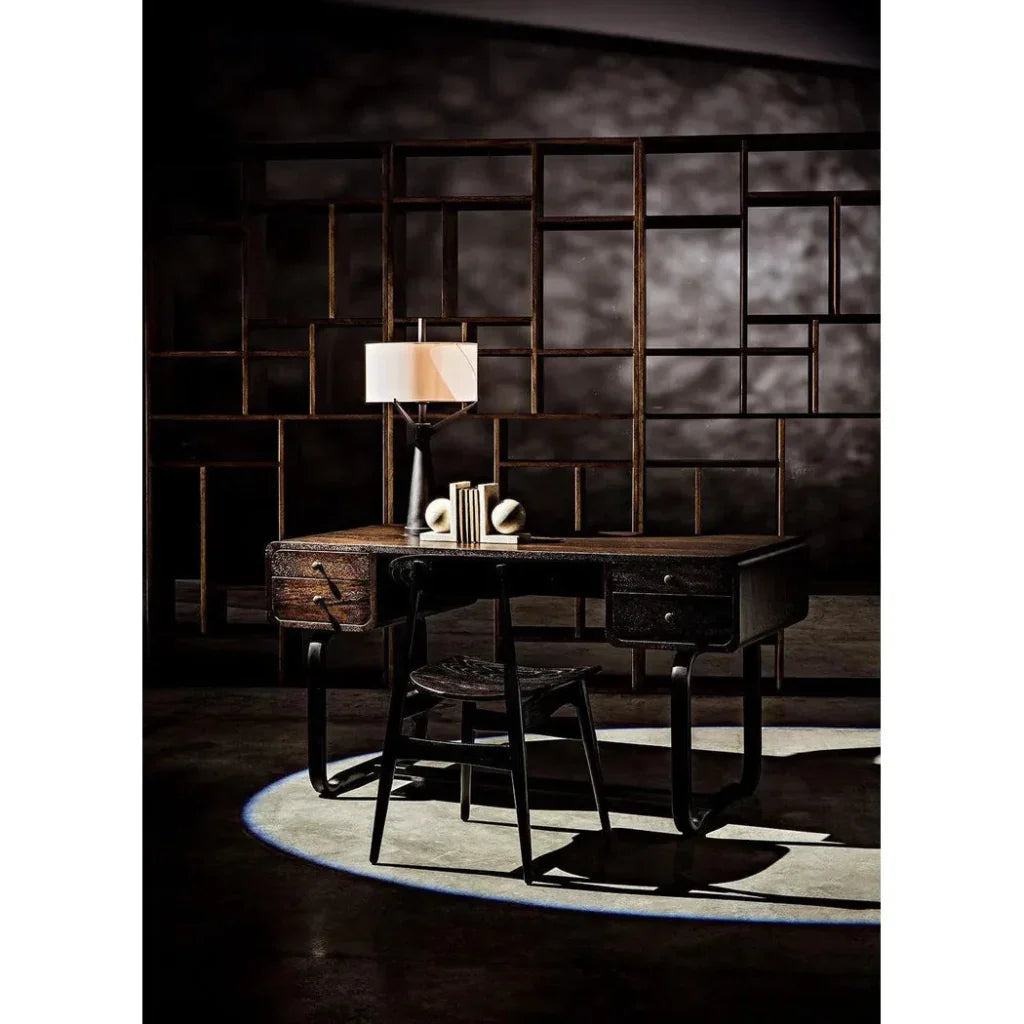 Malic Natural Wood Vertical Shelf-Etageres-Noir-LOOMLAN