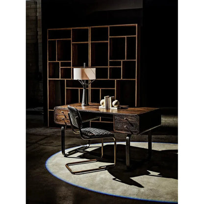 Malic Natural Wood Vertical Shelf-Etageres-Noir-LOOMLAN