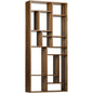 Malic Natural Wood Vertical Shelf-Etageres-Noir-LOOMLAN