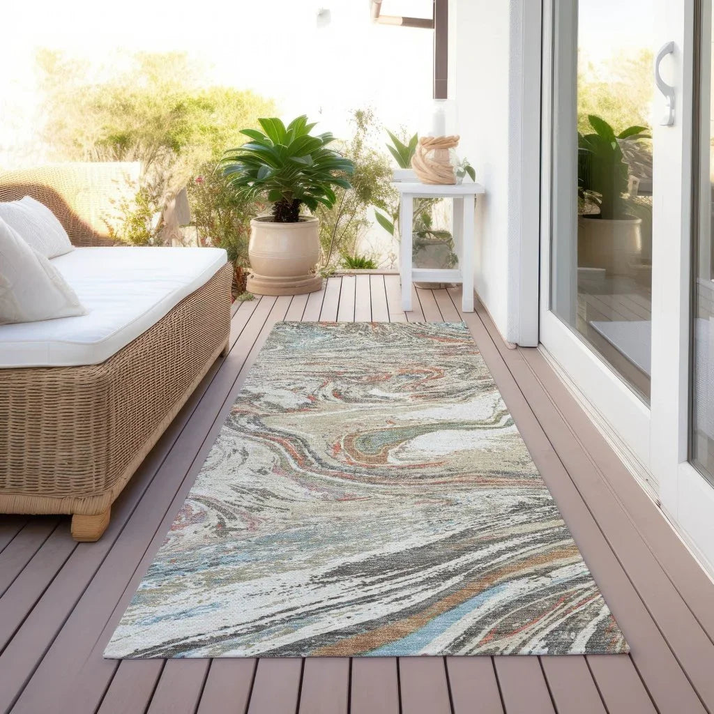 Malika Beige Washable Indoor-Outdoor Rug-Outdoor Rugs-LOOMLAN Rugs-LOOMLAN