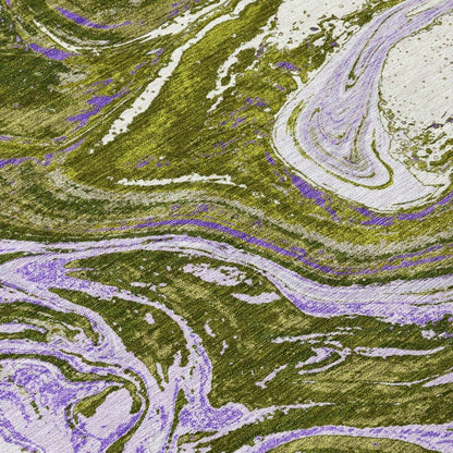 Malika Olive Washable Indoor-Outdoor Rug-Outdoor Rugs-LOOMLAN Rugs-LOOMLAN