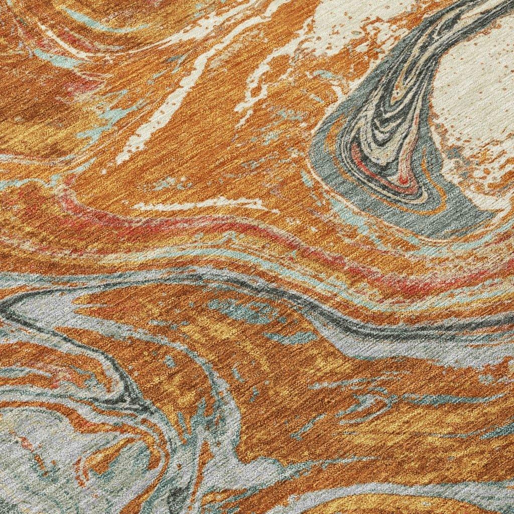 Malika Paprika Washable Indoor-Outdoor Rug-Outdoor Rugs-LOOMLAN Rugs-LOOMLAN