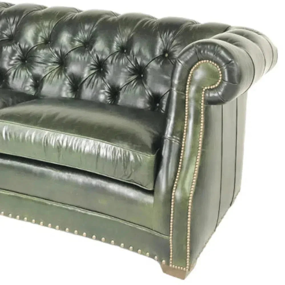 Mallard Made America Leather Sofa - Custom Benchmade - LOOMLAN - Uptown Sebastian - Sofas & Loveseats