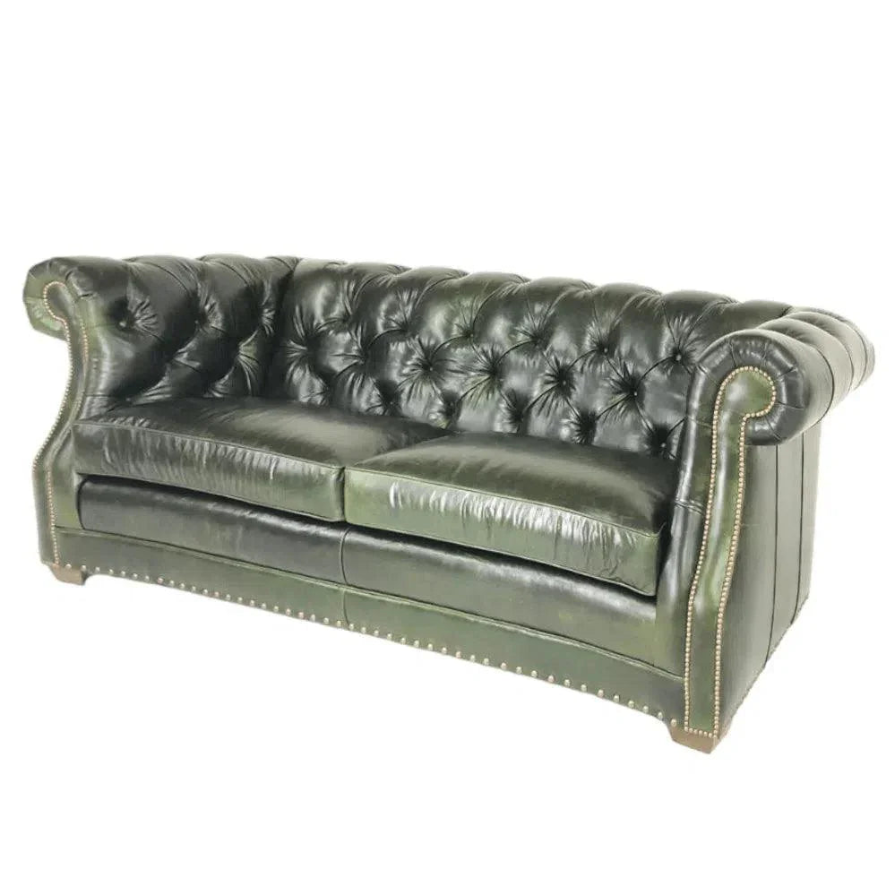 Mallard Made America Leather Sofa - Custom Benchmade - LOOMLAN - Uptown Sebastian - Sofas & Loveseats