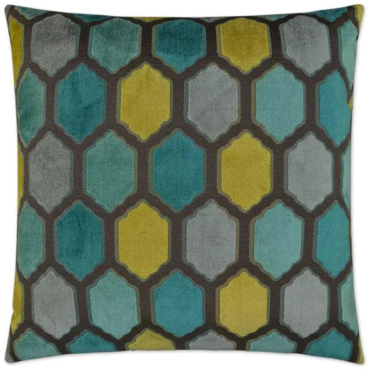 Mallorca Laguna Teal Throw Pillow Insert - LOOMLAN - D.V. Kap - Throw Pillows