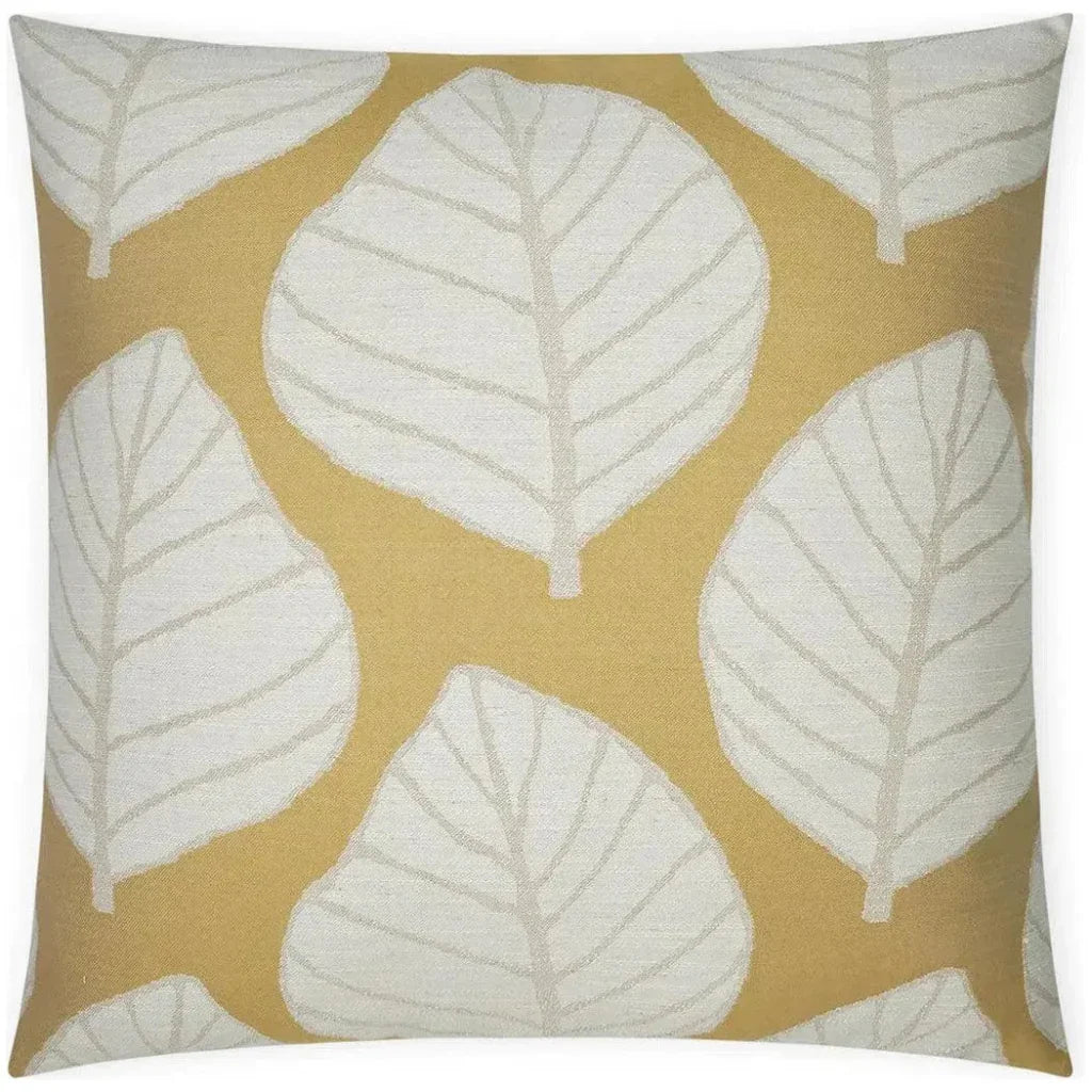 Mamie Citron Floral Yellow Large Throw Pillow Insert - LOOMLAN - D.V. Kap - Throw Pillows