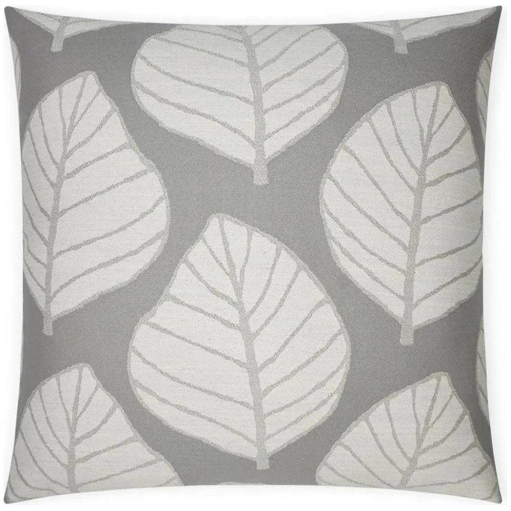 Mamie Floral Grey Large Throw Pillow Insert - LOOMLAN - D.V. Kap - Throw Pillows