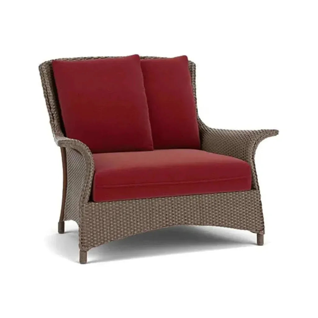 Mandalay Chair & a Half Premium Wicker Furniture-Outdoor Lounge Chairs-Lloyd Flanders-LOOMLAN