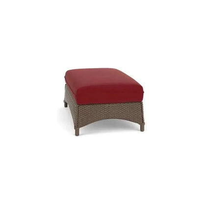 Mandalay Large Ottoman Premium Wicker Furniture-Outdoor Ottomans-Lloyd Flanders-LOOMLAN