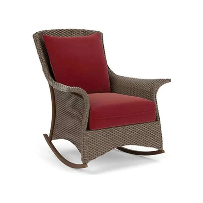 Mandalay Lounge Rocker Premium Wicker Furniture-Outdoor Lounge Chairs-Lloyd Flanders-LOOMLAN