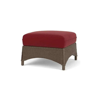 Mandalay Ottoman Premium Wicker Furniture-Outdoor Ottomans-Lloyd Flanders-LOOMLAN