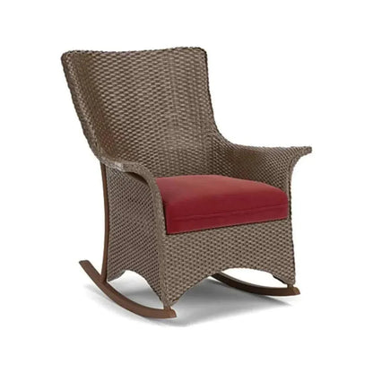 Mandalay Porch Rocker Premium Wicker Furniture-Outdoor Lounge Chairs-Lloyd Flanders-LOOMLAN