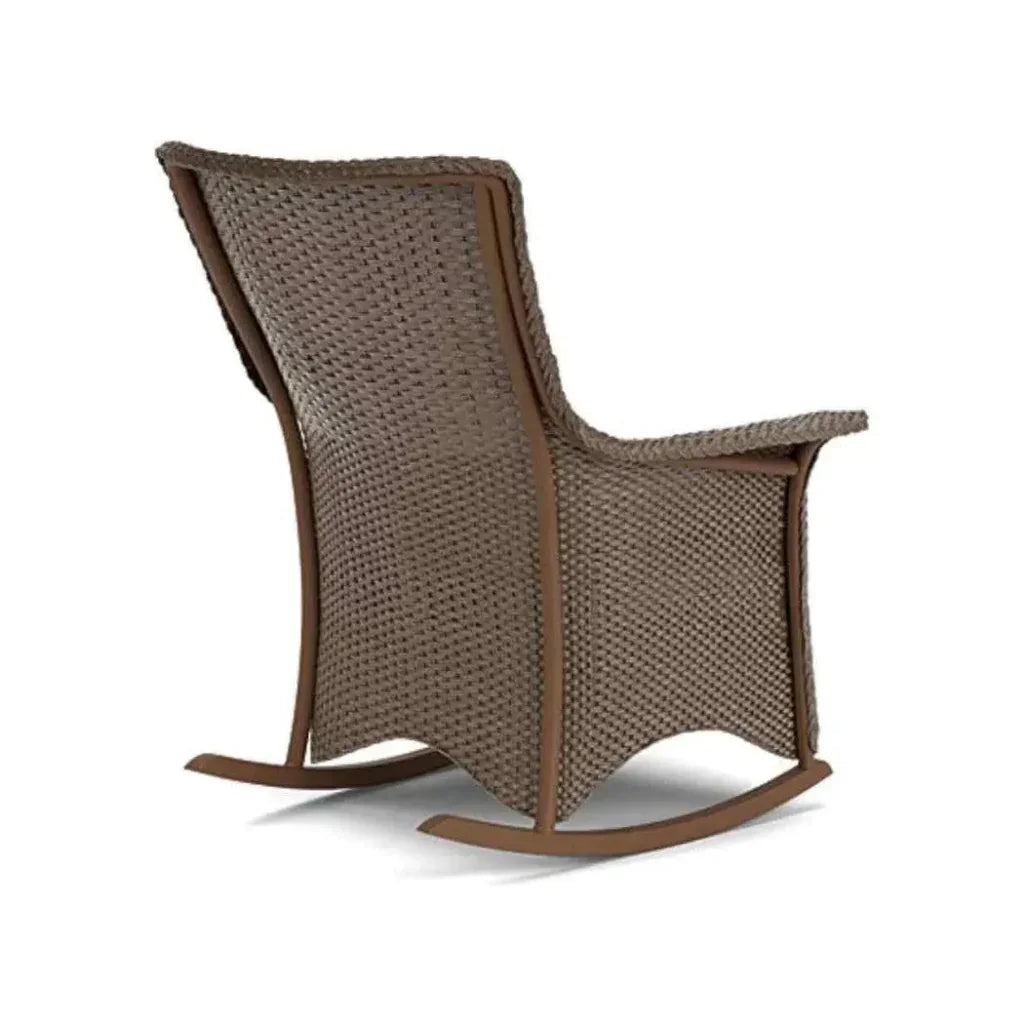 Mandalay Porch Rocker Premium Wicker Furniture-Outdoor Lounge Chairs-Lloyd Flanders-LOOMLAN