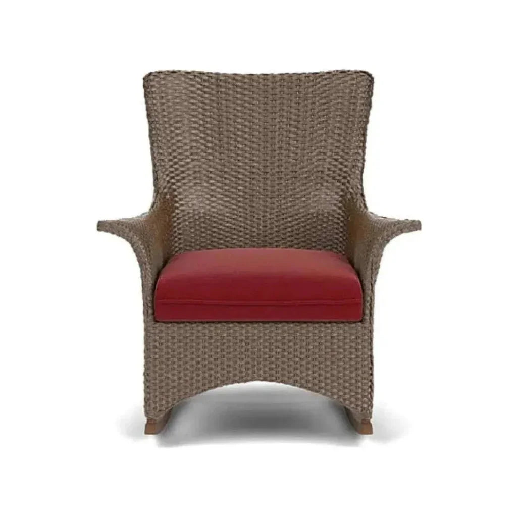 Mandalay Porch Rocker Premium Wicker Furniture-Outdoor Lounge Chairs-Lloyd Flanders-LOOMLAN