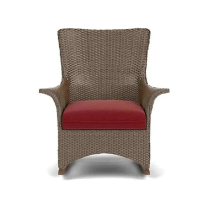 Mandalay Porch Rocker Premium Wicker Furniture-Outdoor Lounge Chairs-Lloyd Flanders-LOOMLAN