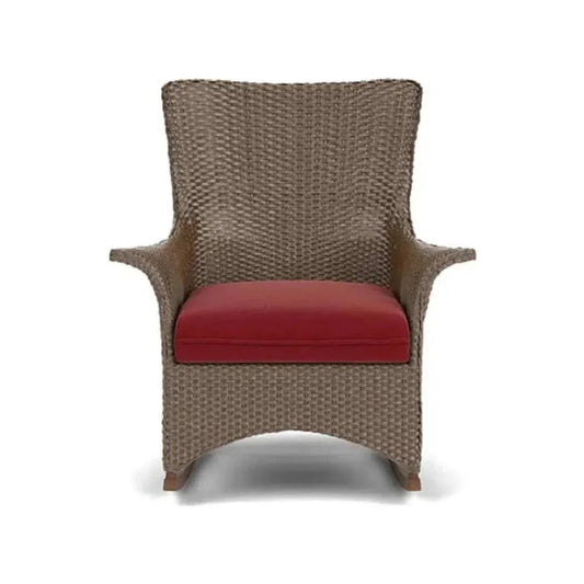 Mandalay Porch Rocker Premium Wicker Furniture-Outdoor Lounge Chairs-Lloyd Flanders-LOOMLAN