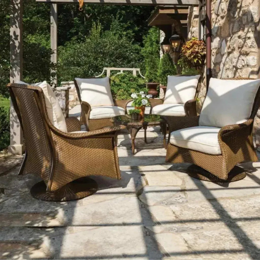Mandalay Swivel Rocker Lounge Chair-Outdoor Lounge Chairs-Lloyd Flanders-LOOMLAN