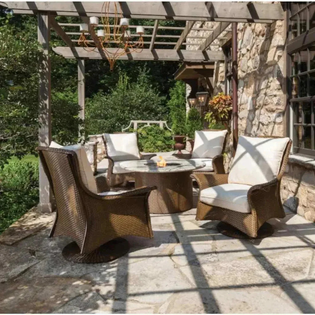 Mandalay Swivel Rocker Lounge Chair-Outdoor Lounge Chairs-Lloyd Flanders-LOOMLAN