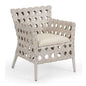 Mandaue Whitewash Rattan Frame Outdoor Bistro Chair-Outdoor Accent Chairs-Wildwood-LOOMLAN